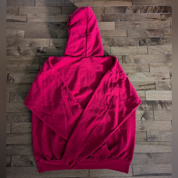 Vintage Kansas Jayhawks Logo Hoodie Red Size Large - Picture 5 of 8